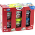 Artlantis Oyun Hamuru 6 Renk 780 gr 1 Paket Fatih Ana Renkler Okul Öncesi Kreş Anasınıfı Etkinlikleri - Siyah