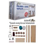Artlantis Palanga ve Çıkrık Yapım Seti 1 Paket Okul Sınıf Deney Bileşik Basit Makine Palanga ve Çıkrık Yapalım