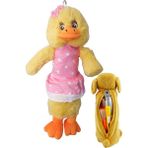 Artlantis Peluş Sevimli Ördek Hayvan Kalemlik 1 Adet Fermuarlı Yumuşak Kumaşlı Peluş Kalem Çantası Hayvan Motifli Kalem Kutusu (PEMBE)