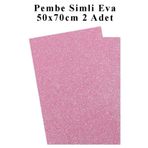 Artlantis Pembe Simli Eva 50x70 cm 2 Adet Simli Eva Süngeri Okul Kreş Anasınıfı Elişi Etkinlikleri