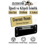 Artlantis Personel Yaka İsimliği 1 Adet İğneli Ve Klipsli Yaka Kartı 33x68 Mm Personel Büro Ofis Şirket İş Yeri Çok Renkli