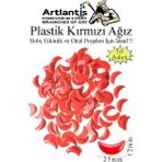 Artlantis Plastik Ağız Kırmızı 50 Li 1 Paket Hobi Etkinlik Okul Projeleri Okul Öncesi Anasınıfı Amigurumi Yüz Yapım Agız - Standart