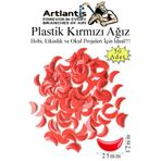 Artlantis Plastik Ağız Kırmızı 50 li 1 Paket Hobi Etkinlik Okul Projeleri Okul Öncesi Anasınıfı Amigurumi Yüz