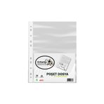 Artlantis Poşet Dosya 100 Lü A-4 Şeffaf Föy Dosya 1 Paket Ofis Okul Kenarı Delikli Poşet Dosya 1 Pak