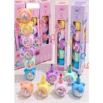 Artlantis Pullu Ayıcık Yumurtlayan Fosforlu Kalem 1 Paket 5 Renk Pullu Ayıcık Figürlü Işaret Kalemi Mini 5 Li Fosforlu Kalem - Çok Renkli - Standart