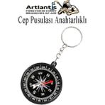 Artlantis Pusula Anahtarlık Renkli 1 Adet Küçük Pusula Okul Deney Gezi Cep Pusulası Manyetik Pusula Plastik Öğrenci - Siyah