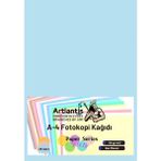 Artlantis Renkli A-4 Fotokopi Kağıdı 25 Li 1 Paket Artlantis Fotokopi Renkli A4 Kağıdı Mavi