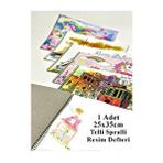 Artlantis Resim Defteri 15 Yaprak 25x35 Cm 1 Adet Spiralli Orta Boy Telli Resim Defteri Karton Kapak 110 Gr Öğrenci Okul Çok Renkli