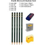 Artlantis Resim Kalemi Fatih Dereceli Kalem Seti Karakalem Seti Hb B 2b 3b 4b 8'li Set Sınav Silgisi ve Hamur Silgi Kalemtraş