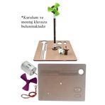 Artlantis Rüzgar Enerjisi Yapım Seti 1 Paket Dinamo Motoru Plastik Pervane Mantar Led Lamba Bilim Deney Seti