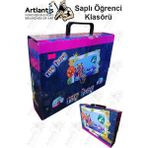 Artlantis Saplı Klasör Mor 1 Adet Kolplu Öğrenci Klasörü 32X24X7 cm Sert Kapaklı Mukavva Malzeme