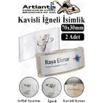 Artlantis Şeffaf Kavisli Iğneli Isimlik 2 Adet Dikdörtgen Isimlik 70X30CM Personel Yaka Isimliği Şeffaf Kavisli Isimlik Şirket - Standart