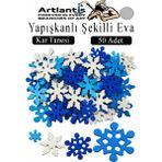 Artlantis Şekilli Eva Yapışkanlı 50 Li 1 Paket Kendinden Yapışkanlı Eva Sticker Okul Öncesi Kreş Ana Sınıfı Etkinlik Proje - Gri