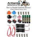 Artlantis Seri ve Paralel Elektrik Devresi 1 Paket Basit Elektrik Devresi Deney Seti Eğitici Iş Eğitimi Seti - Renkli - Standart