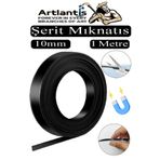 Artlantis Şerit Mıknatıs Magnet 1 Metre 1 Adet 1 cm 1 Metre Esnek Kaliteli Metal Yüzeye Yapışan Manyetik Mıkna