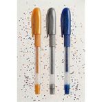 Artlantis Simli Jel Kalem 3 Renk 1.0mm Akıcı Yazım Pensan Simli Jel Kalem Tükenmez Simli Kalem Simli Pilot Kalem Canlı - Çok Renkli - Standart