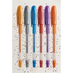 Artlantis Simli Jel Kalem 6 Renk 1.0mm Akıcı Yazım Pensan Simli Jel Kalem Tükenmez Simli Kalem Simli Pilot Kalem Canlı - Çok Renkli - Standart