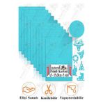 Artlantis Simli Karton A5 15x20 cm 5 li 1 Paket Simli Fon Kartonu Parıltılı Kağıt Anasınıfı Kreş Etkinlik Proje Dekoratif
