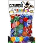 Artlantis Simli Ponpon 30 mm 50'li 1 Paket Karışık Renk Pon Pon 30 mm Pompom 3 cm - Renkli