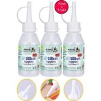Artlantis Sıvı Silikon Yapıştırıcı 50 ml 3 Adet Brons Silikon Yapıştırıcı Sıvı 50 gr Plastik Cam Mermer Kağıt Karton Tahta Köpük