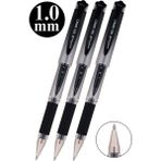 Artlantis Siyah Imza Kalemi 3 Adet Uniball Gel Impact 1.0 mm Roller Pilot Kalem UM-153S Roller Uçlu Likit Mürekkepli Pilot Kalem - 1.0mm - Standart