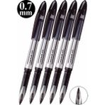 Artlantis Siyah Pilot Kalem 5 Adet Uniball Air 0.7 mm Roller Pilot Kalem UBA-188-L Broad Roller Uçlu Likit Mürekkepli Pilot Kalem - 0.7mm - Standart