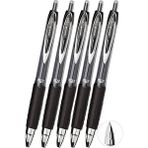 Artlantis Siyah Pilot Kalem 5 Adet Uniball Signo 207 0.7 mm Roller Pilot Kalem UMN-207 Likit Mürekkepli Pilot Kalem Jel Kalem - Standart - 0.7mm