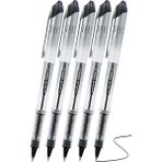 Artlantis Siyah Pilot Kalem UB-200 Vision Elite 0.8mm 5 Adet Uniball Pilot Kalem 0.8 mm Roller Uçlu Pilot Kalem Ince Uçlu Likit - Standart