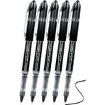 Artlantis Siyah Pilot Kalem UB-205 Vision Elite 0.5mm 5 Adet Uniball Pilot Kalem 0.5 mm Roller Uçlu Pilot Kalem Ince Uçlu Likit - Standart