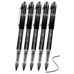 Artlantis Siyah Pilot Kalem UB-205 Vision Elite 0.5mm 5 Adet Uniball Pilot Kalem 0.5 mm Roller Uçlu Pilot Kalem İnce Uçlu Likit