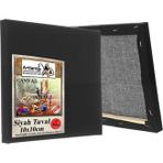 Artlantis Siyah Tuval 10x10 cm 1 Adet Astarlı Kare Tuval Resim Tuvali Siyah 10*10 cm Tual Akrilik Yağlı Boya İçin İdeal
