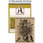 Artlantis Spralli Eskiz Defteri Kraft A3 1 Adet Telli Kraft Eskiz Defteri 120 gr 50 Yaprak Karakalem Defteri Südor Monalisa 30X42 cm - Standart - 29,7x42cm