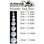 Artlantis Strofor Köpük Top 2cm 3cm 4cm 5cm 6cm 8cm 10cm 12cm 26 Adet Yuvarlak Strafor Top Küre Okul Deney Köpük Toplar Beyaz
