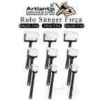 Artlantis Sünger Rulo Fırça 9 Lu 1 Paket Siyah Plastik Saplı Boyama Süngeri Sanatsal Sünger Boya Fırçası Parmak Guaj Akrilik Boya Çok Renkli