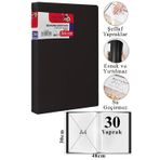 Artlantis Sunum Dosyası 30 lu 1 Paket Poşet Dosyalı Katalog Dosyası 30 Poşetli Kendinden Dosya Plastik Kapaklı
