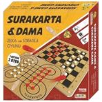 Artlantis Surakarta Dama Zeka ve Strateji Oyunu 1 Paket Surakarta ve Dama Oyunu Ahşap Çift Yönlü Kutu Oyunu - 28 cm