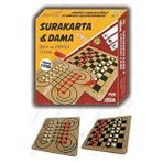 Artlantis Surakarta Dama Zeka Ve Strateji Oyunu 1 Paket Surakarta Ve Dama Oyunu Ahşap Çift Yönlü Kutu Oyunu Renksiz
