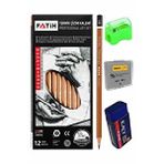 Artlantis Teknik Çizim Kalemi 12 Li 1 Paket Fatih Dereceli Kalem Seti Kalemtraş Hamur Silgi Eskiz Karakalem Yumuşak Ve Sert Uçlu