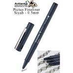Artlantis Teknik Çizim Kalemi Siyah Pictus 1 Adet Schneider Pictus Siyah Fineliner Moda Tasarım Eskiz ve Güzel Sanatlar Kalemi