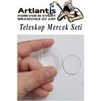 Artlantis Teleskop Mercek Seti 1 Paket Okullar Için Teleskop Yapımı Için Plastik Mercek Basit Deney - Şeffaf - Standart