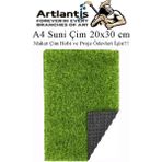 Artlantis Yapay Çim A4 20X30 cm 1 Adet A4 Boyutunda Maket Çim Dekorati Yapay Çim Halı Teraryum Suni Çim - Yeşil - Standart