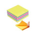 Artlantis Yapışkanlı Not Kağıdı 4 Renk 450 Sayfa 1 Paket Havai Küp Blok Yapışkanlı Postit 75x75 mm Renkli