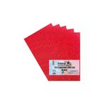 Artlantis Yapışkanlı Simli Eva Kırmızı A4 20x30 5 Adet 1 Paket Hobi Okul Öncesi Kreş Anasınıfı Eva Yapışkanlı