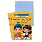 Artlantis Yeni Müfradat Güzel Yazı Defteri Orta Boy 16.5x24 24 Yaprak 3 Adet Standart Kılavuz Dik Çizgili Yazı Defteri Satır Aralıklarına Uygun