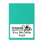 Artlantis Yeşil Eva 50x70 cm 1 Adet Eva Süngeri Okul Kreş Anasınıfı Elişi Etkinlikleri