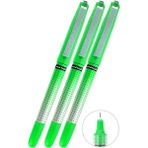 Artlantis Yeşil Pilot Kalem 3 Adet Uniball Eye Needle 0.5 mm Iğne Uçlu Pilot Kalem UB-185 S Iğne Uçlu Likit Mürekkepli Jel Kalem - Standart - 0.5mm