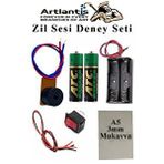 Artlantis Zil Sesi Deney Seti 1 Paket Elektronik Mini Zil Deney Zili Proje Tasarım Zili Alarm Sinyal Zili Haparlör Zili Çok Renkli