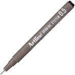 Artline 0,5 mm Siyah Teknik Çizim Kalemi Sürtünmeye Dayanıklı Uç ile Tutarlı Yazı Genişliği