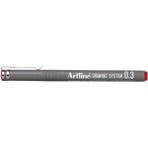 Artline 233 Kırmızı Çizim Kalemi 0.3Mm Teknik Çizim Kalemi