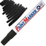 Artline 400XF Uç 2,3 mm Siyah Paint Marker Çok Amaçlı Boyama Markörü